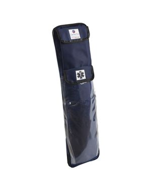 Bolsa Porta Talas e Colares com Bolso Transparente Marinho