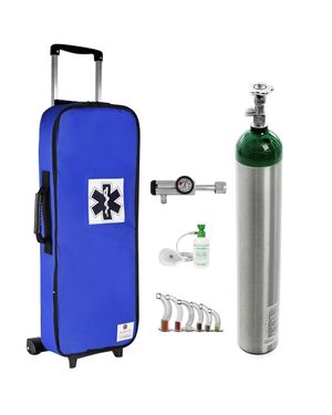 Kit Oxigênio 5L Bolsa Royal com Rodinhas Sem Carga Válvula Click