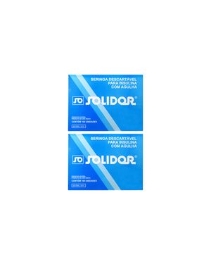 Seringa de Insulina 1 ml Solidor 2 Caixas