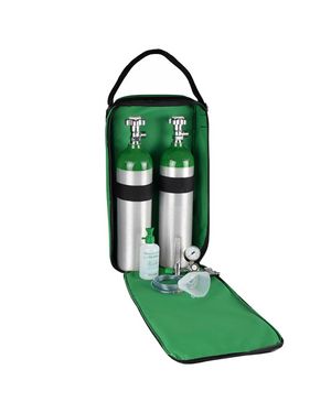 Kit Oxigênio 3L 2 Cilindros Bolsa Verde