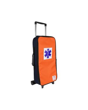 Bolsa com Rodinhas para Cilindro 3 Litros Laranja e Azul