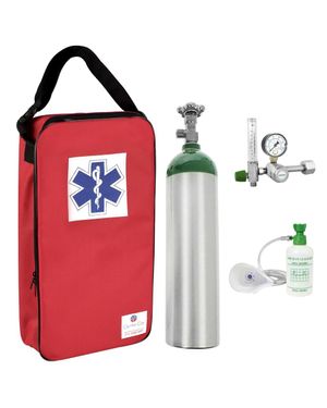 Kit Oxigênio Centercor 3L Sem Carga Vermelho