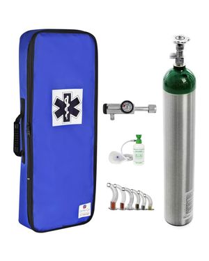 Kit Oxigênio 5L Alumínio com Bolsa Royal Sem Carga Válvula Click
