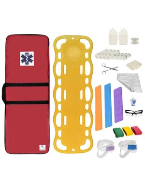 Kit Cipa Infantil com Prancha em Polietileno Amarela Capa Vermelha