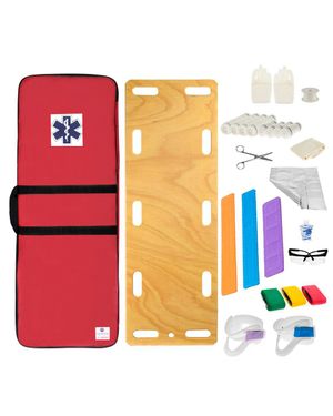 Kit Cipa Infantil com Prancha em Compensado Naval Capa Vermelha