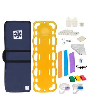 Kit Cipa Infantil com Prancha em Polietileno Amarela Capa Marinho