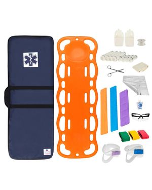 Kit Cipa Infantil com Prancha em Polietileno Laranja Capa Marinho