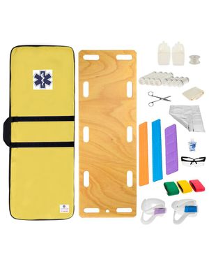 Kit Cipa Infantil com Prancha em Compensado Naval Capa Amarela